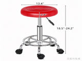 Round Stool with Lines Rotation Bar Stool Red 61896617