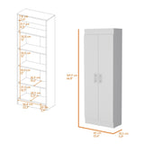 Dawson Pantry Cabinet with Sleek 5-Shelf Storage B128P176124
