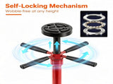 Adjustable Underhoist Support Jack Stand, 1654 LBS Max Load Triangular Base Hoist Support Stand with 69383809