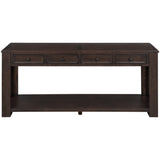 ZNTS TREXM Console Table/Sofa Table with Storage Drawers and Bottom Shelf for Entryway Hallway WF287219AAP