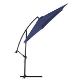 ZNTS 10ft Cantilever Patio Umbrella, Offset Hanging Outdoor Table Umbrella with Tilt Crank, 6 Sturdy 54897285