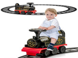 Sturdy PP 2 in 1 Track Ride On Train, 7.2FT Circular Track Easy Assembly Ideal Gift for 3 Kids 85520445