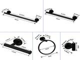 6 6 Piece Stainless Steel Bathroom Towel Rack Set Wall Mount 22987998