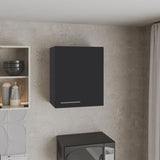 Wall Cabinet 23.6" H, with 1 Door and 2 Shelves, Black B097P250866