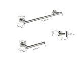 3 - Piece Bathroom Hardware Set 26337649