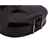 ZNTS New 4/4 Acoustic Violin Case Bow Rosin Black 67620583