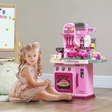 ZNTS Complete Kitchen Set for Kids,33 Accessories & Storage 70450520