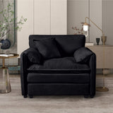 Oversized 41.73" Sofa Chair, Modern Upholstered Armchair with 1 Toss Pillow, Modular Sectional Sofa W3163P269209