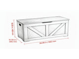 Kids Storage Bench, Wooden Toy Box Chest with Safety Hinge, Toddler Storage Cabinet for Playroom, 48946195