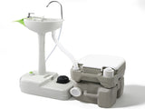 5 Gallon Upgrade Portable RV Toilet with Matching White Lid Ring Waste Holding 83678681