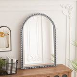 Iron Art Arch Vintage Vanity Mirror, Wall Hanging, Placed On The Table, Suitable For Living Room, W757P266595