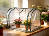 28.94"x21.46"x27.76" Tabletop Mini Greenhouse, Compact Mini Greenhouse with Zippered Door, No-Tool 41232409