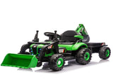 24V Kids Ride-On Electric Tractor Toy with 4-in-1 Construction Attachments W1578P230013