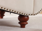 Classical Velvet Recliner Chair with Button Tufting & Silver Nailhead Trim - Vintage Style Lounge W2795P479253