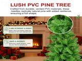 6FT Christmas Tree with 754 Tips Classic Pencil Artificial Plant for Halloween & Christmas Dense 24053900