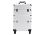 3 in 1 Aluminum Cosmetic Makeup Case Tattoo Box Silver 35664700