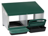 2 Compartment Roll Out Nesting Box with Plastic Basket, Egg Nest Box Laying Box Hens 80753212