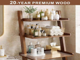 Solid Wood Over The Toilet Storage Shelf,3-Tier Freestanding Wood Bathroom Above Toilet Organizer W3204P577550