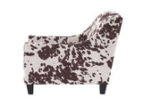 Mirod Comfy Accent Chair with Tufted Backrest, Bedroom Single Seat Arm Chair with Wooden Legs, N760P253363M