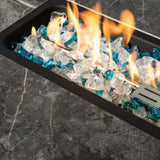 ZNTS Outdoor Fire Table Propane Fire Pit Rattan gas fire table, gas fire table with tile tabletop W85335465