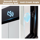 50-54" W 72" H Tempered Glass with Explosion Proof Film, Aluminum Frame Double Sliding Shower W1675P288812