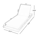 ACACIA WOOD ADJUSTABLE LOUNGE CHAIR, TEAK FINISH UNCUSHIONED PATIO CHAIR FOR BACKYARD POOL GARDEN N770P272405T