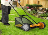 14 Inch Push Lawn Mower with Grass Catcher Bag -Orange 91718380