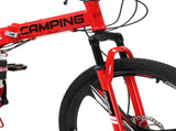 CamPingSurvivals 26in 150kg 21-Speed Shimano Variable Speed High Carbon Steel Land 20223703