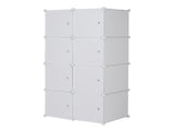 8 Cube Organizer Stackable Plastic Cube Storage Shelves Design Multifunctional Modular Closet 74329266