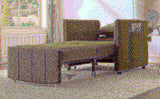 Upholstered Convertible Sleeper Sofa, 31.5" Pull Out Sofa Bed with 5-Position Adjustable Backrest, N719P272689F