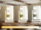 13"x11" Vanity Mirror with 3 Color Lighting Lighted Touch Screen Makeup Mirror, White 81001356