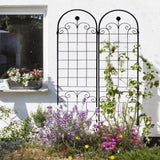 4 Pack Metal Garden for Climbing Plants Outdoor 86.7'' x 19.7'' Rustproof Plant Support Rose 36311942