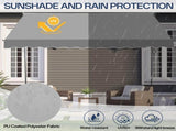 118.1"D x 47.2"W x"H Retractable Awning Grey 70526258