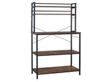 5-Tier Bakers Rack with 10 S-Shaped Hooks, Industrial Microwave Oven Stand, Free Standing 55910941
