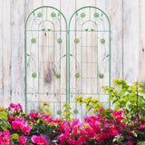 4 Pack Metal Garden Trellis 86.7" x 19.7" Rustproof Trellis for Climbing Plants Outdoor Flower W1586135959