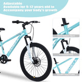 ZUKKA Mountain Bike,24 Inch MTB for Boys and Girls Age 9-12 Years,Multiple Colors W1019P191760