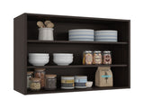 Ida Wall Shelf, 3 Shelves, Dark Walnut B097P474315