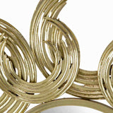 38" Sunburst Metal Decorative Mirror with Gold Finish, Boho Wall Decor Sun Mirror for Living Room W2078124327
