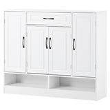 ON-TREND Sleek and Modern Shoe Cabinet Adjustable Shelves, Minimalist Shoe Storage Organizer WF304415AAK