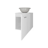 FM FURNITURE Pirtleville Bathroom Vanity with Integrated Sink, White B128P293879
