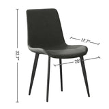Dining Chairs 2PCS, Modern Kitchen & Dining Room Chairs, Upholstered Faux Leather Cushion Seat and W3316P294865