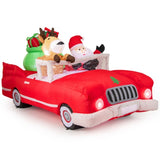 7.7-foot inflatable Christmas decoration with 9 LED white lights 87224190