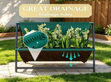 4-Tier Green Vertical Raised Garden Planter Sturdy 4-Box Outdoor Plant Stand Grow Container for 47114133