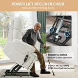 Oversized Power Lift Recliner Chair for Elderly, Electric Fabric Recliner Chair for Seniors, Home W1028P261273