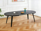 Extendable table,DINING TABLE,OFFICE TABLE,COFFEE TABLE,metal leg,MDF top,100/140/180x100x75cm,BLACK W234P288307