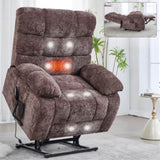 ZNTS Lift Recliner Chair Heat Massage Dual Motor Infinite Position Up to 350 LBS Large Electric Power W1803P206832