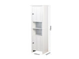 Bathroom Floor Storage Cabinet with 2 Doors Living Room Wooden Cabinet with 6 Shelves 15.75 11.81 14167354