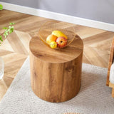 The cylindrical table with its patterned design can be easily integrated into a variety of interior W1151P200298