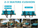 Swing Cushions 2-3 Seater Replacement Waterproof Bench Cushion 47.2x39.4x3.94in-120x100x10cm 51405709