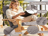 Adirondack Chair Cushion, Rocking Chair Cushion 44x19.4x4 inch, High Weather Resistant Tufted 58378755
